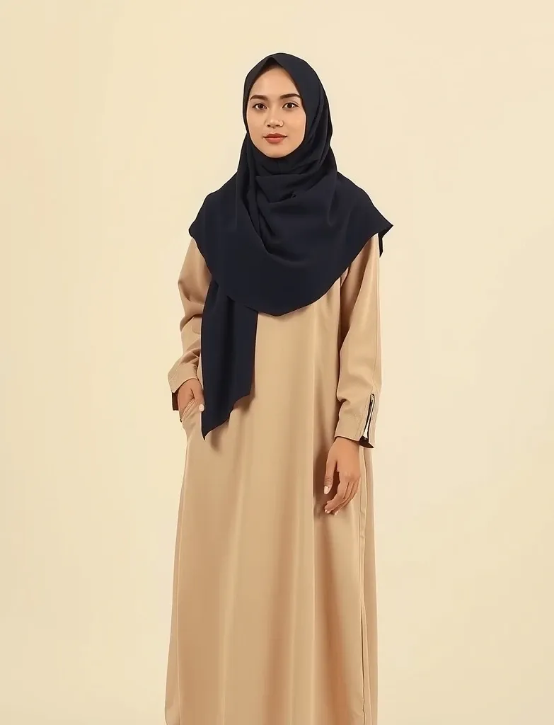 Laila Linen Abaya Sand